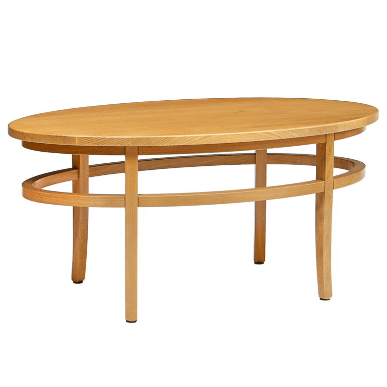 Livonia Oval Coffee Table - oak