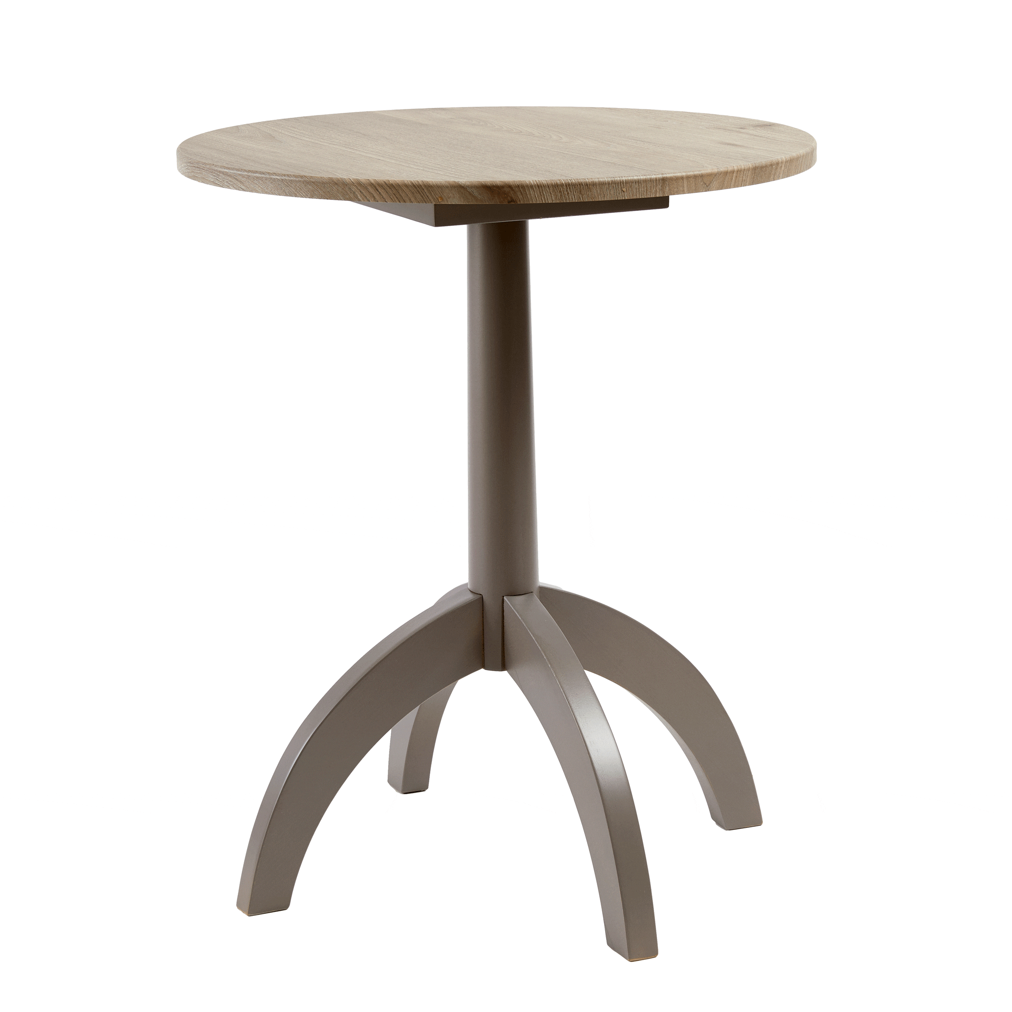 Livonia Small Contemporary Pedestal Table - tova oak