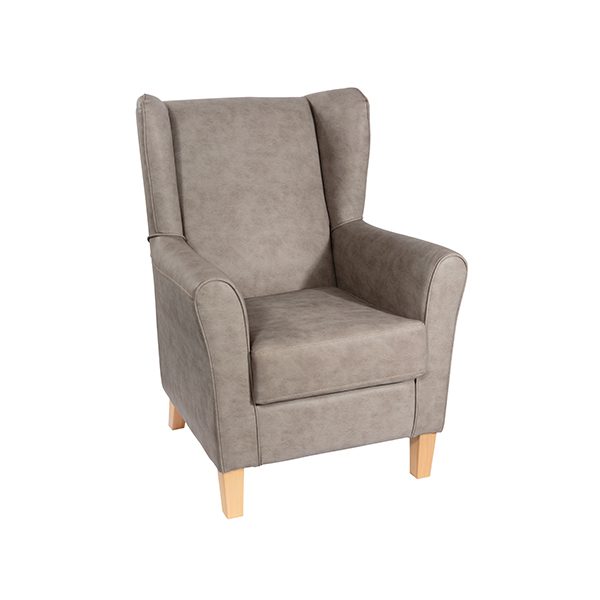 alice highback chair with wings - ryde flint