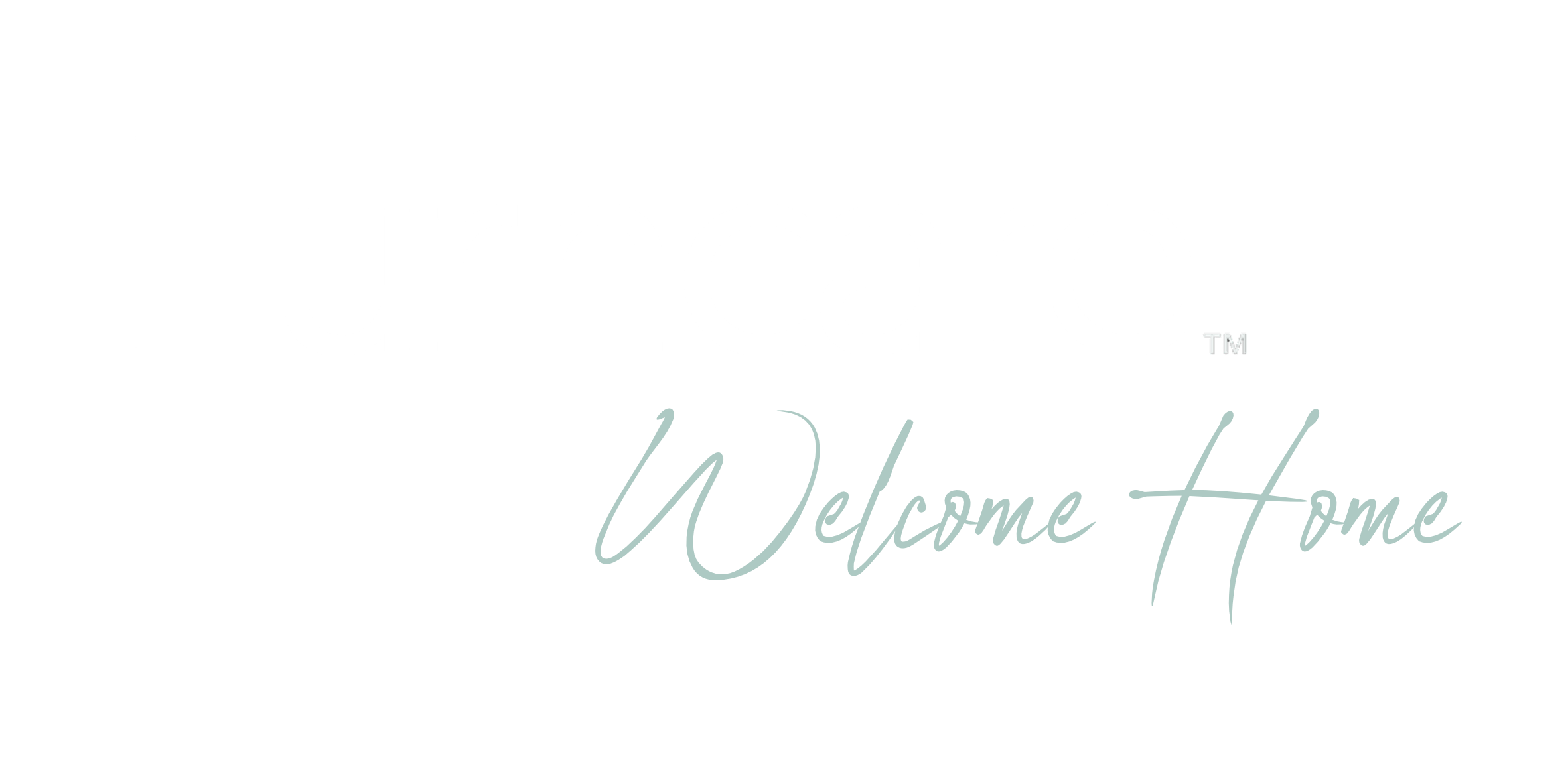 Furncare white Welcome Home sea green png